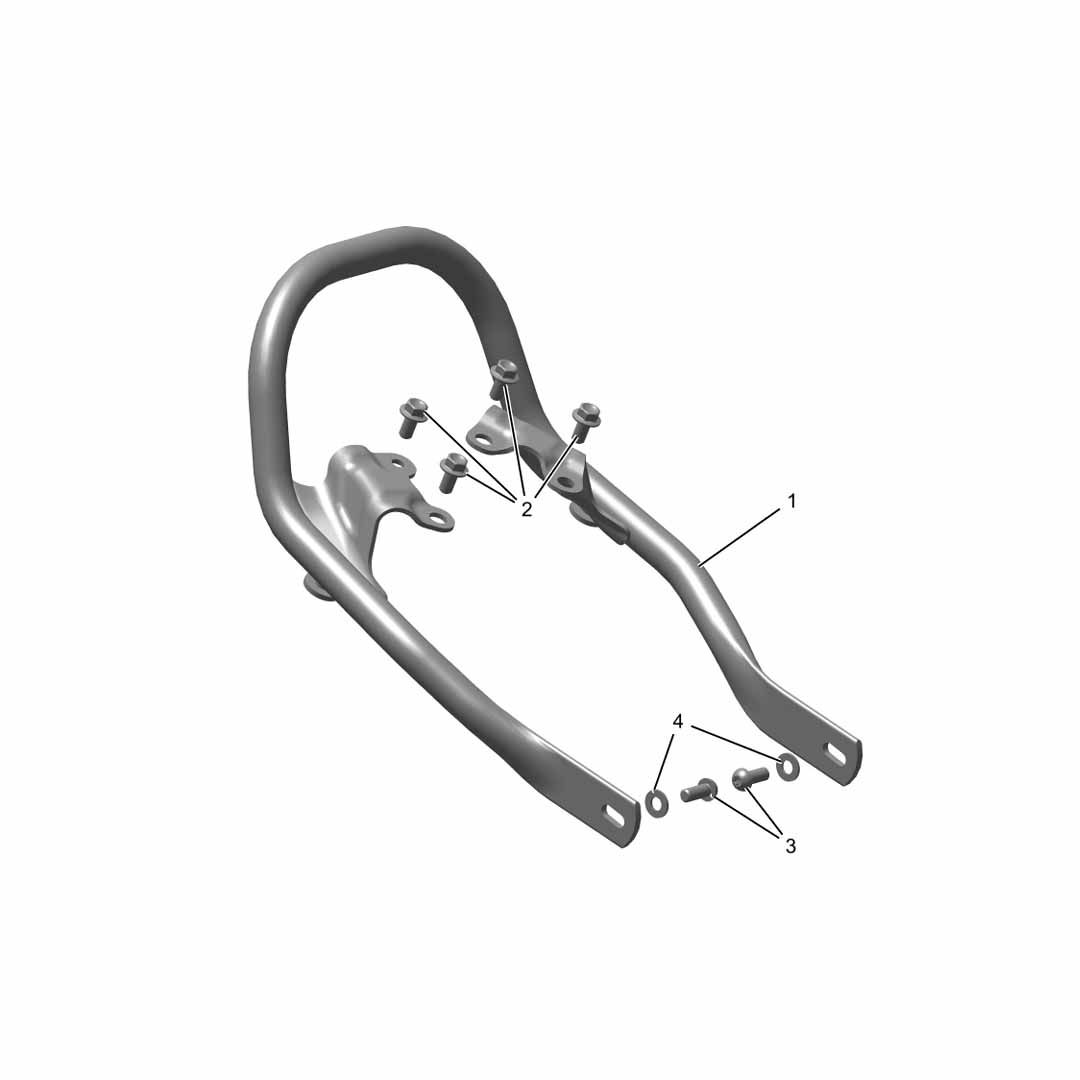 What's In The Box: Triumph Speed 900 Black Grab Rail Kit - A9758381