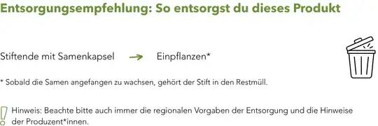 Sprout Werbeartikel Entsorgung
