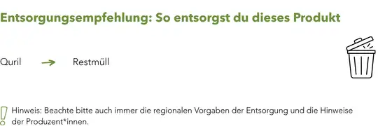 Quril Werbeartikel Entsorgung