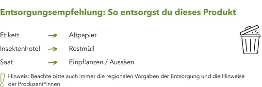 Entsorgung Instektenhotel Werbeartikel