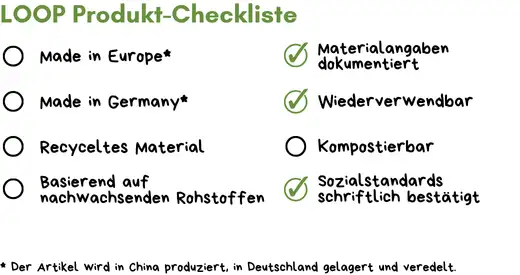 Dose Werbeartikel Checkliste