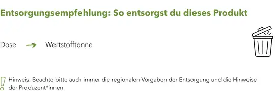 Weißblechdose Werbeartikel Entsorgung