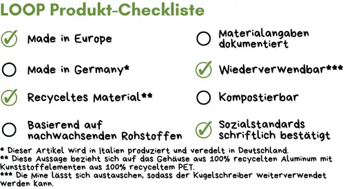 Kugelschreiber Werbeartikel Checklsite