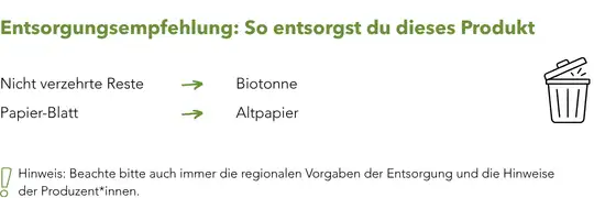 Logo Apfel Werbeartikel Entsorgung