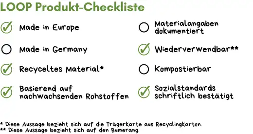 Bumerang Werbeartikel Checkliste