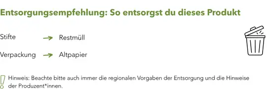 Buntstifte Set Werbartikel Entsorgung