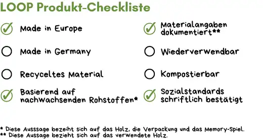 Buntstift-Memory-Set Werbeartikel Checkliste