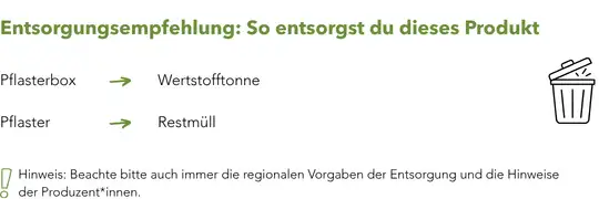 Pflaster Werbeartikel Entsorgung
