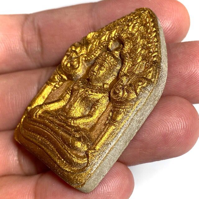 Series code on base of Pra Khun Phaen Prai Tonf edition amulet LP Sakorn Wat Nong Grub front Face with 2 Takrut and Look Namo with Yan Na Hua Jai Ok Dtaek Broken Heart Yantra Spell