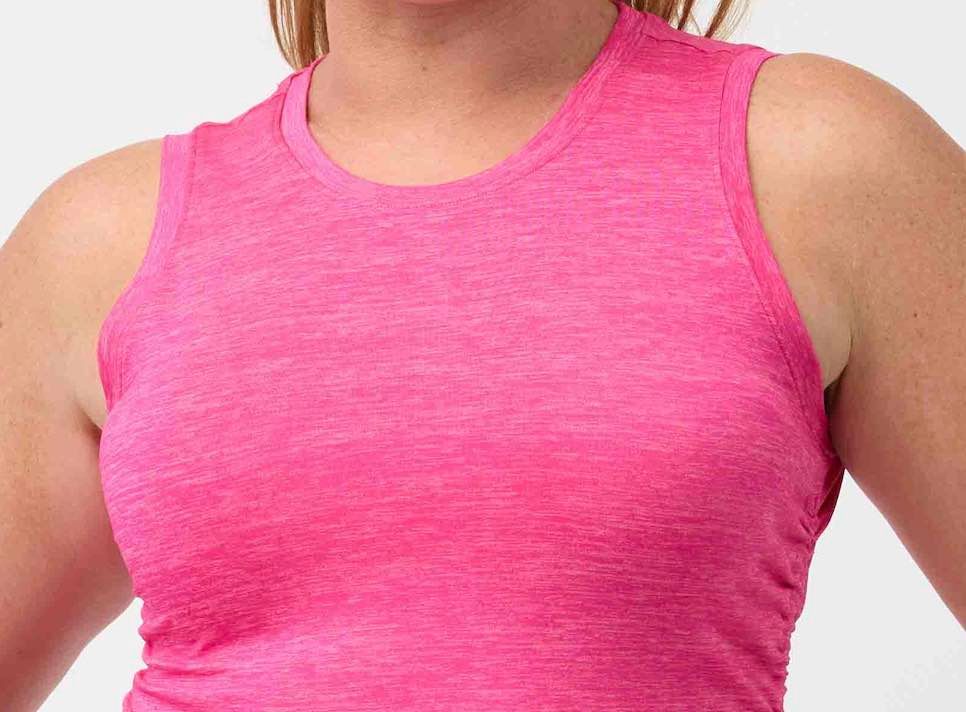 Close up of the hot Pink fabric