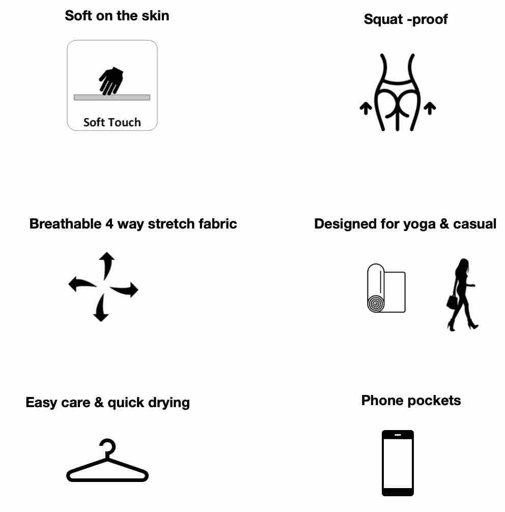Legging Product features you will love shown as icons