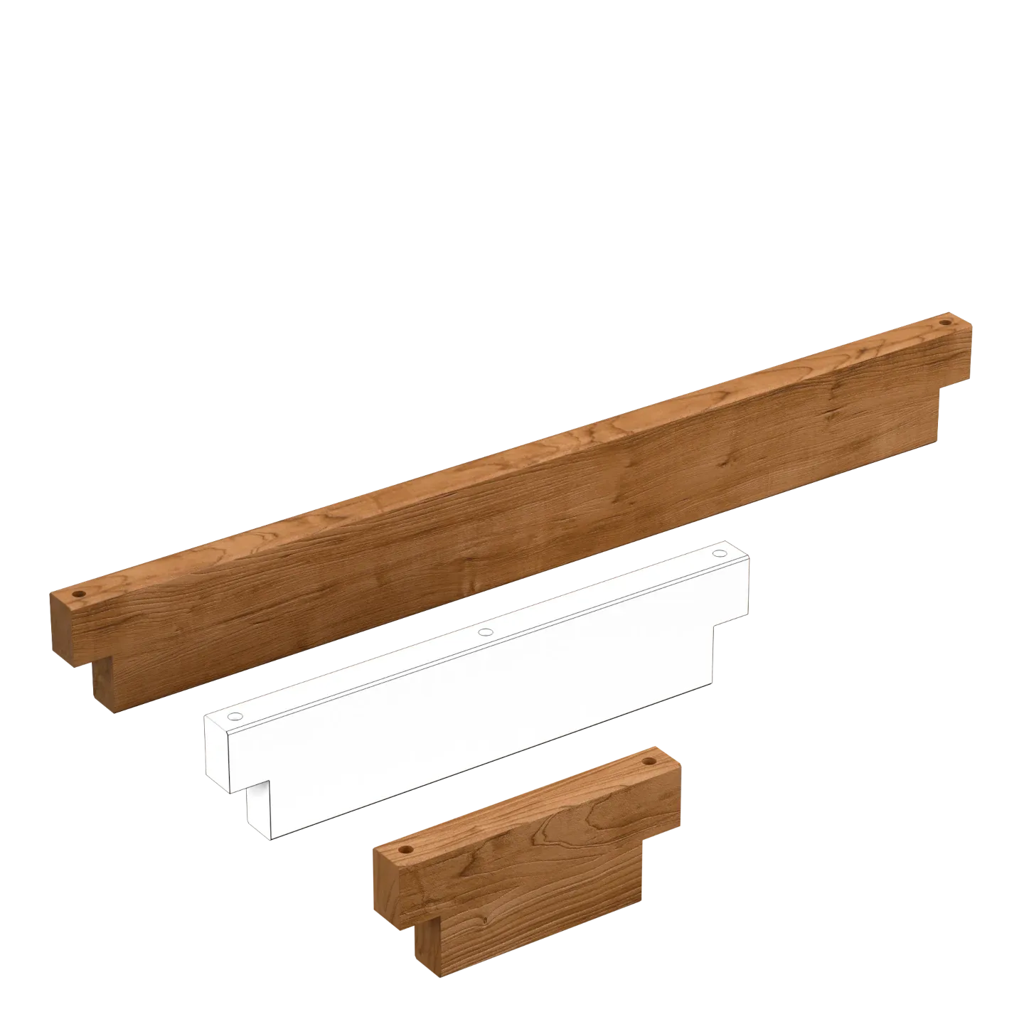 Modular beams for wooden herb planter