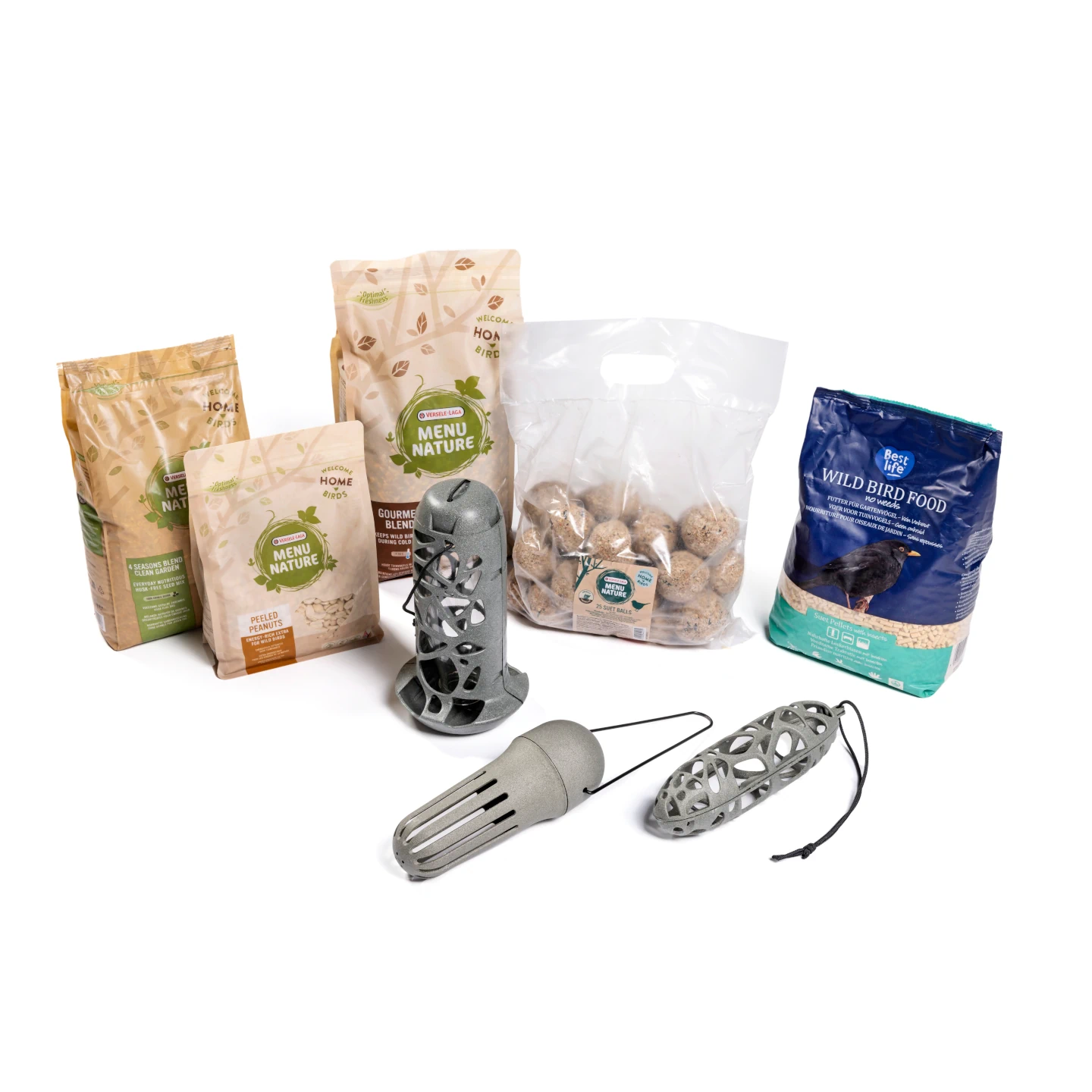 Multi-Futtersäule-startpaket für Vogelfutterständer 3 Haken