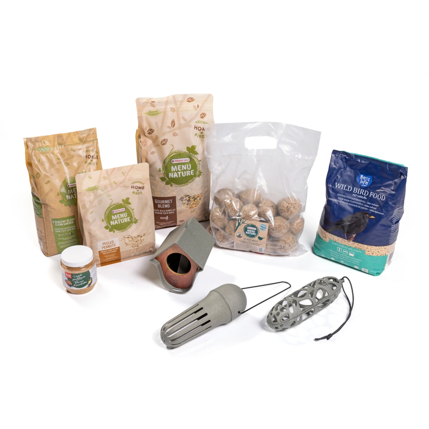 Futterhaus-startpaket für Vogelfutterständer 3 Haken
