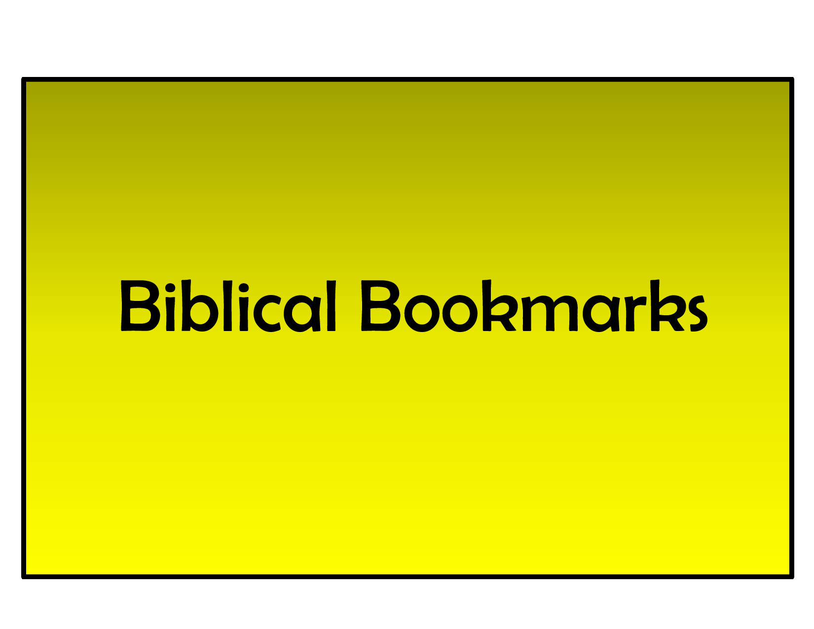 Biblical Bookmarks