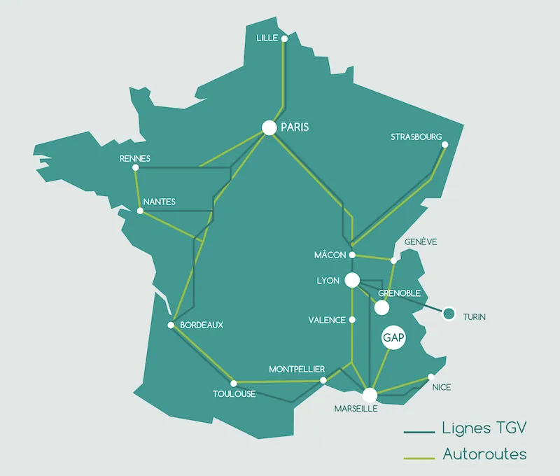 Carte aérodrome Gap Tallard