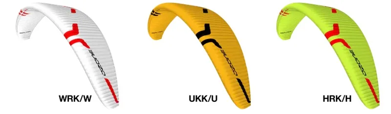 Parapente Zeolite 2 Ozone couleurs