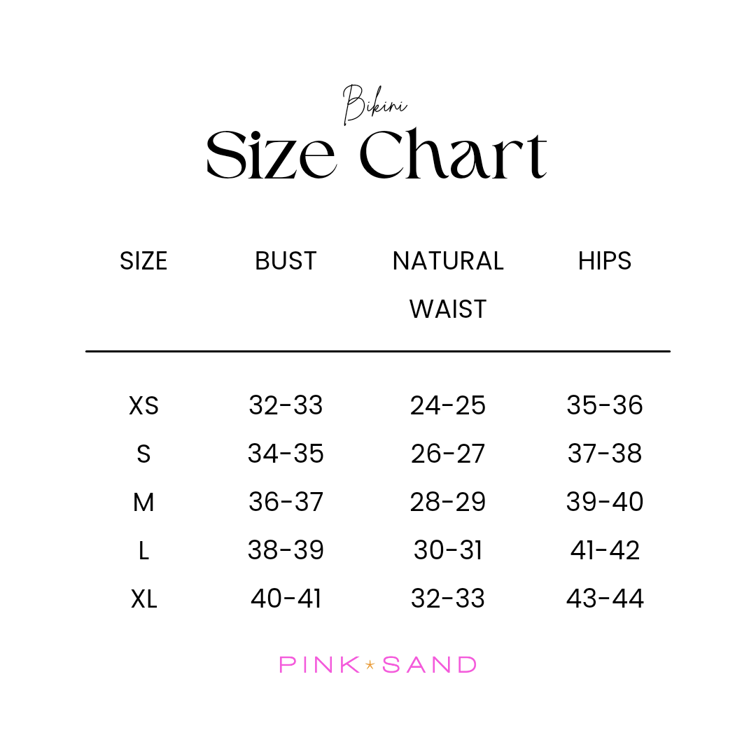 Bikini Size Chart