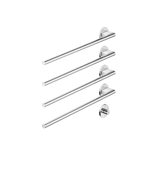 4 barres chrome rond ouverture gauche 