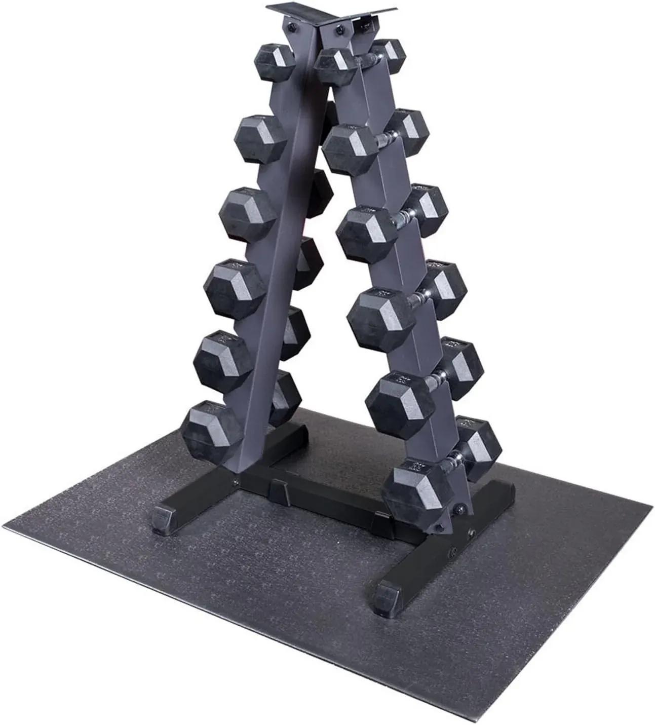 Mancuernas ajustables con soporte vertical