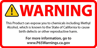 Prop 65 Warning