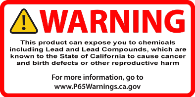 Prop 65 Warning