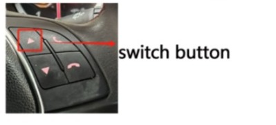 Giulietta steering-wheel TRACK button screen-switching reference