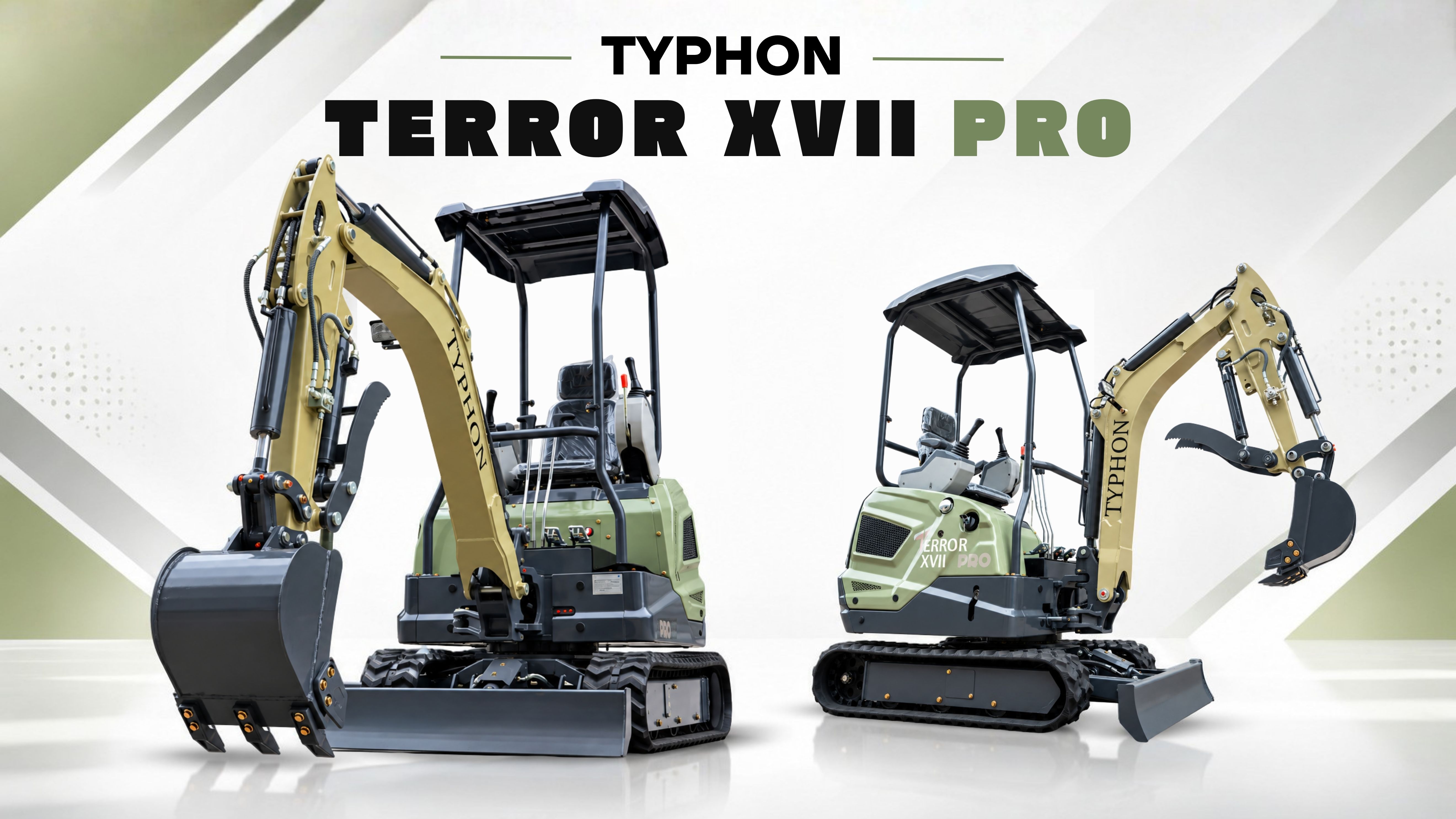Top Compact & Mini Excavator Diggers- TYPHON Machinery