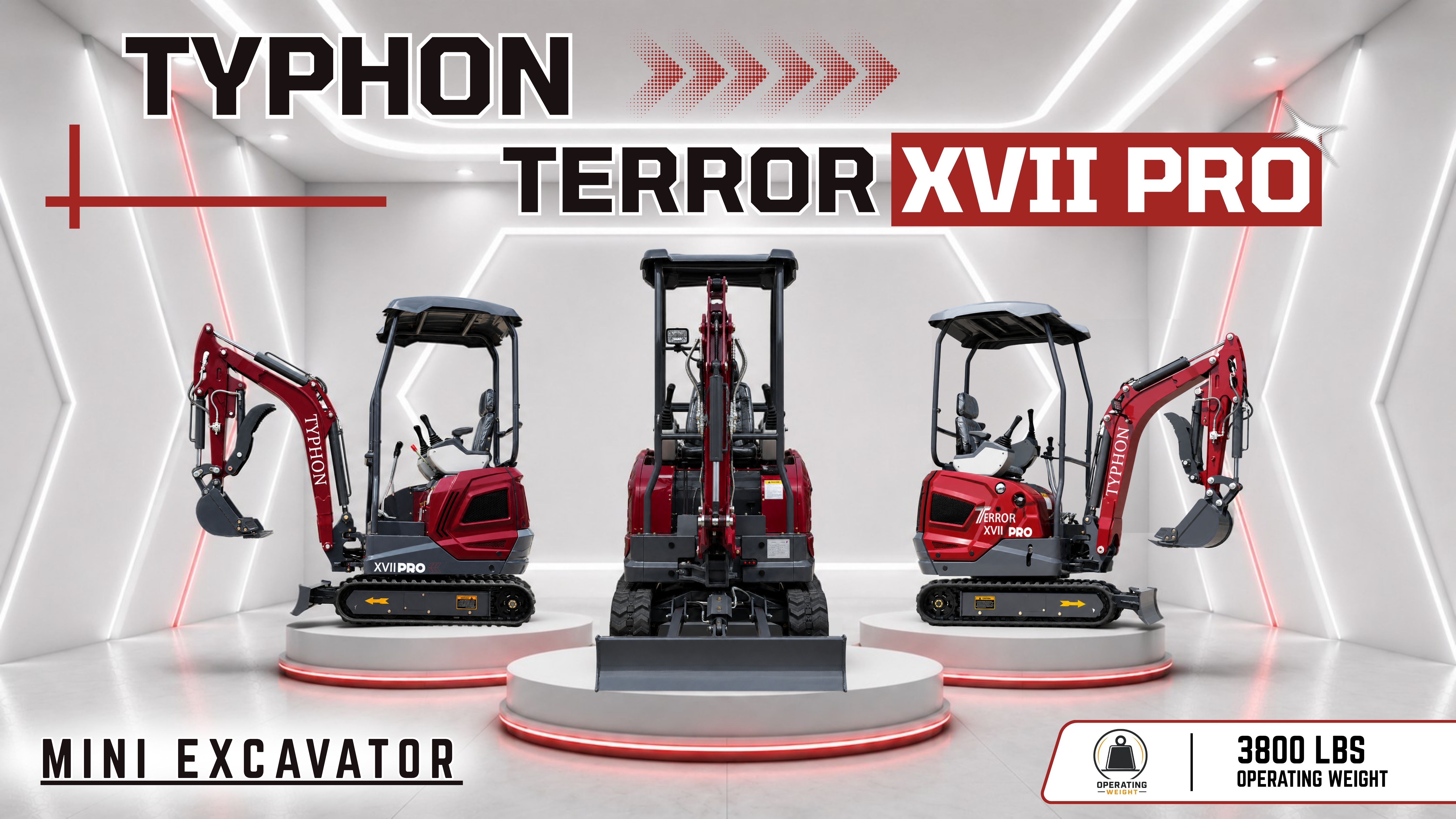 Top Compact & Mini Excavator Diggers- TYPHON Machinery