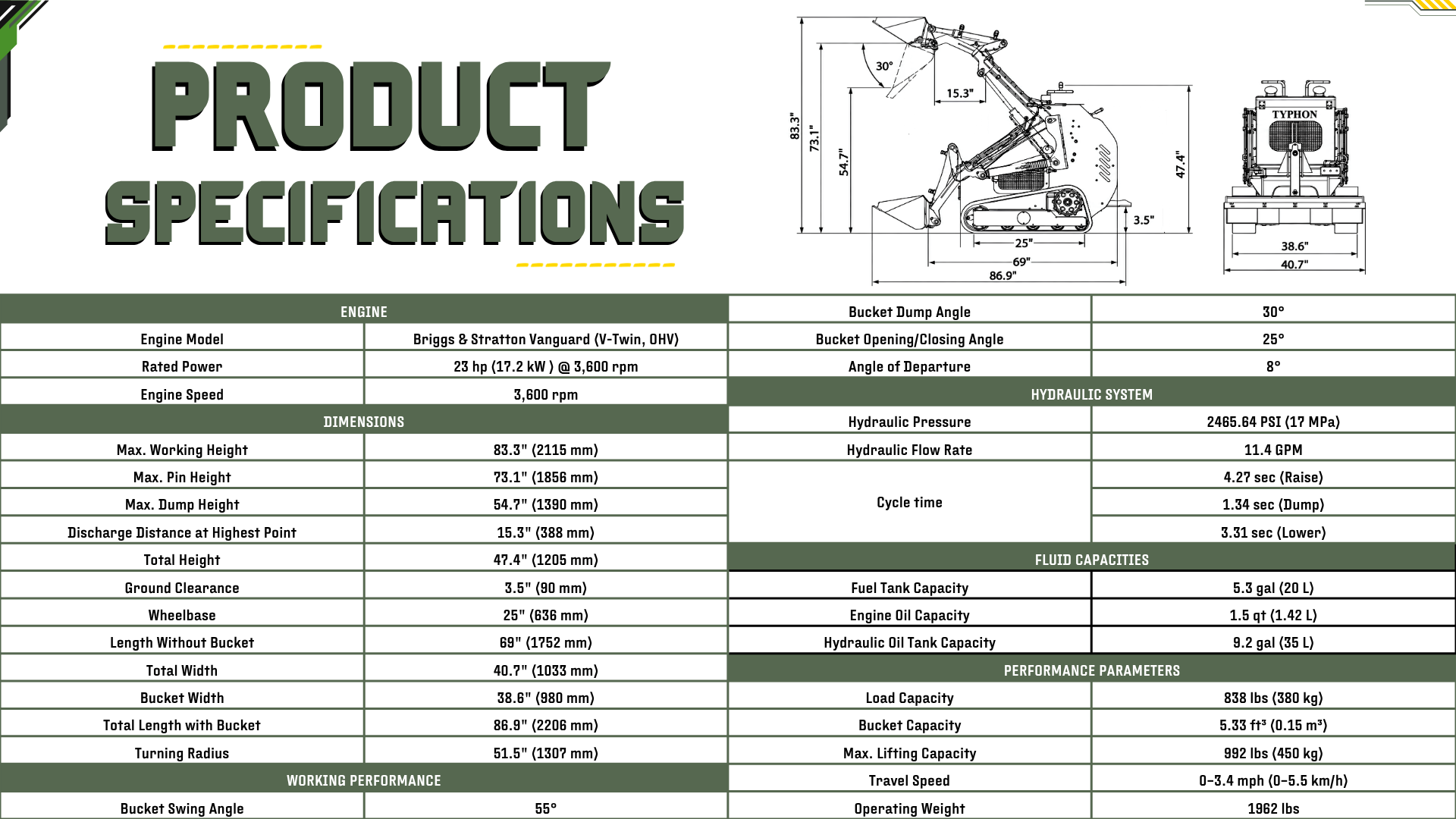 Top Compact & Mini Excavator Diggers- TYPHON Machinery Top Compact & Mini Excavator Diggers- TYPHON Machinery