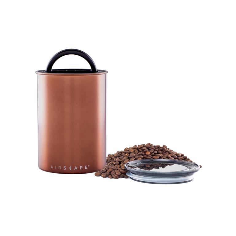 Airscape Stainless coffee canister BrushedCopper Item Code 03 JPG