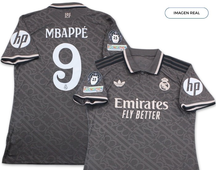 Camiseta gris real madrid on sale