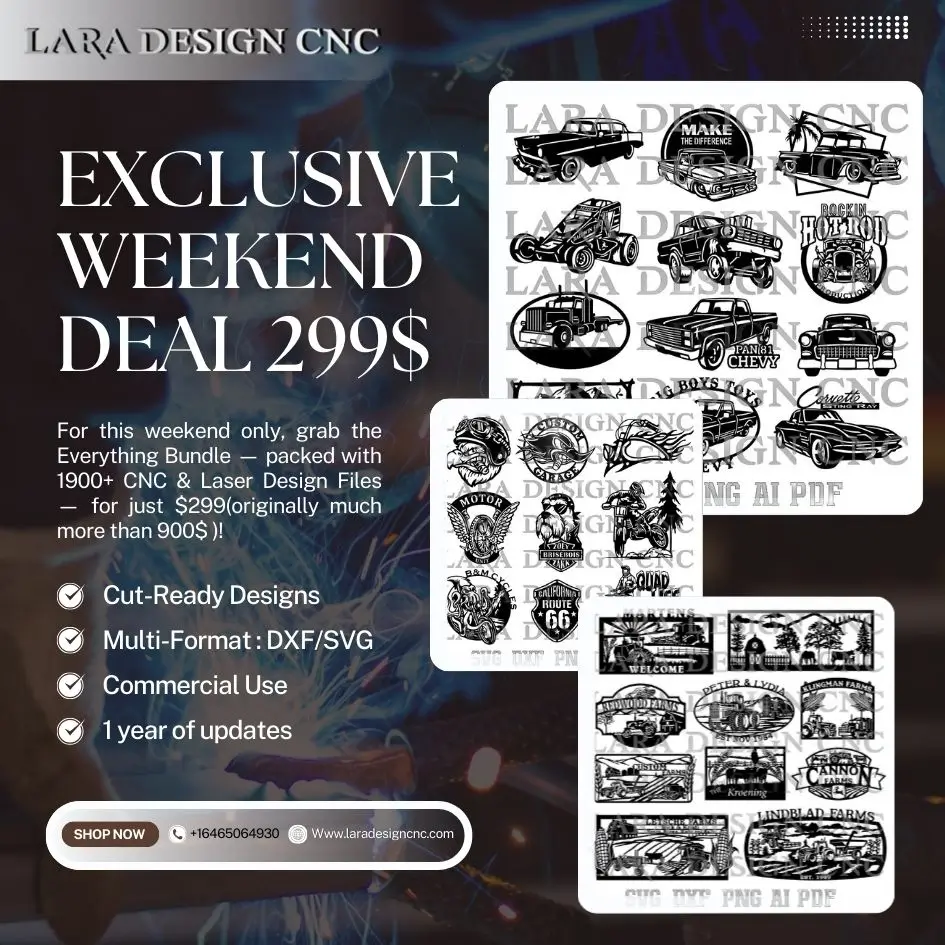cnc plasma and laser cutting design files dxf svg cut ready