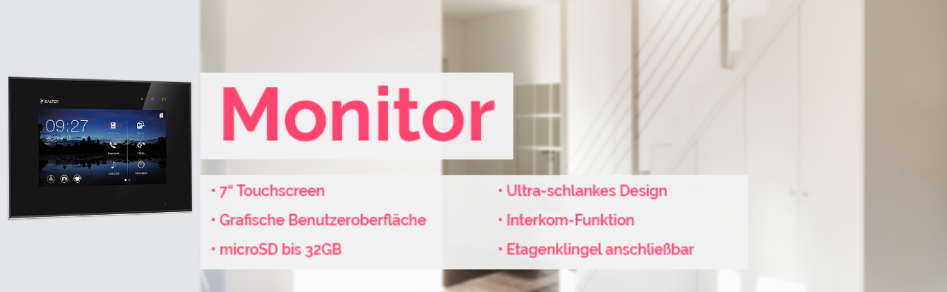 BALTER EVO Türstation mit zwei Klingeltasten und 150 Grad Kamera