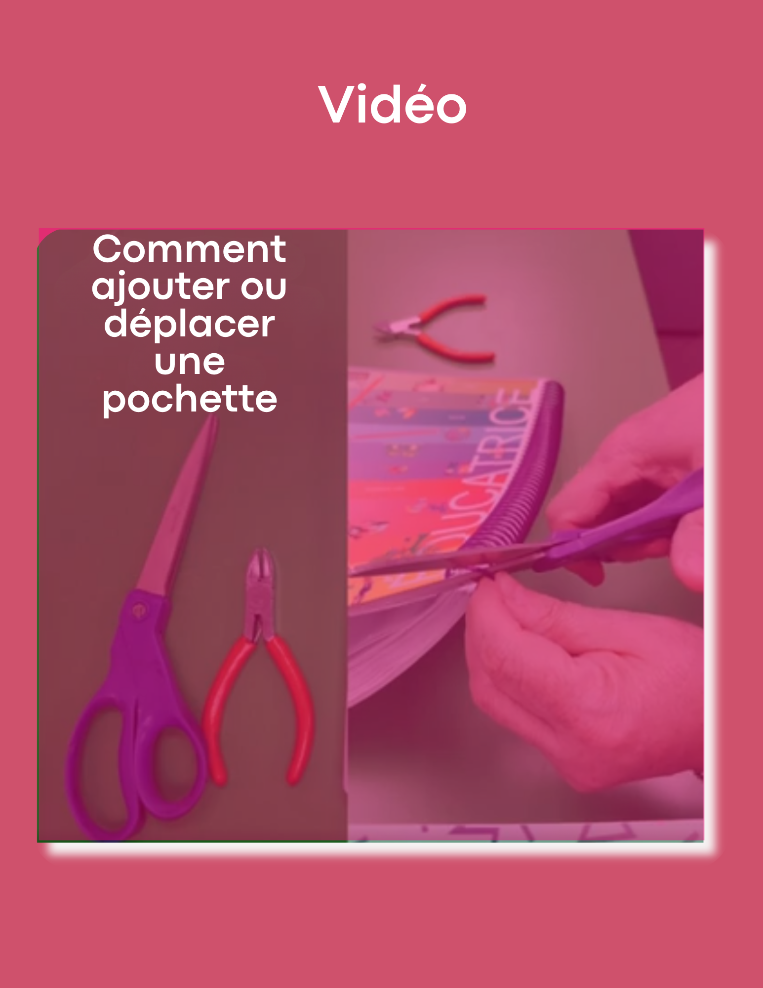 Comment ajouter ou déplacer une pochette