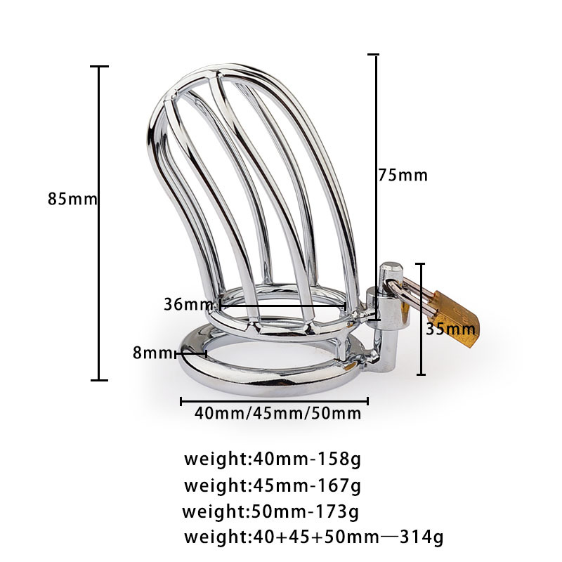 Stainless Steel Small Bird Chastity Device