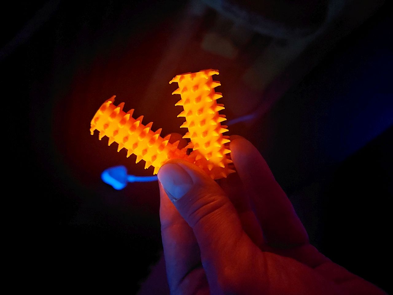 Fluorescent BDSM Bondage Rope Spikes - Pair