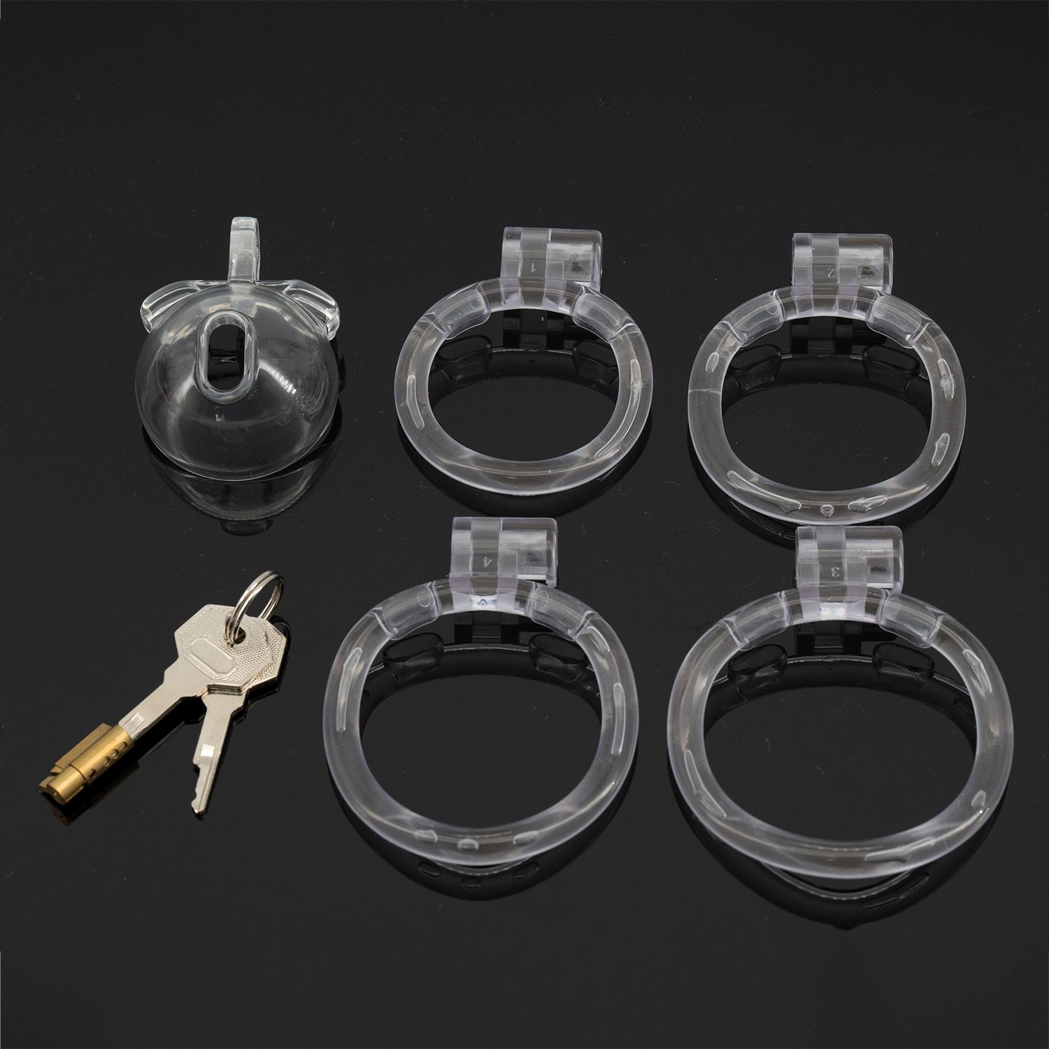 Clear Dome of Denial Male Chastity Device