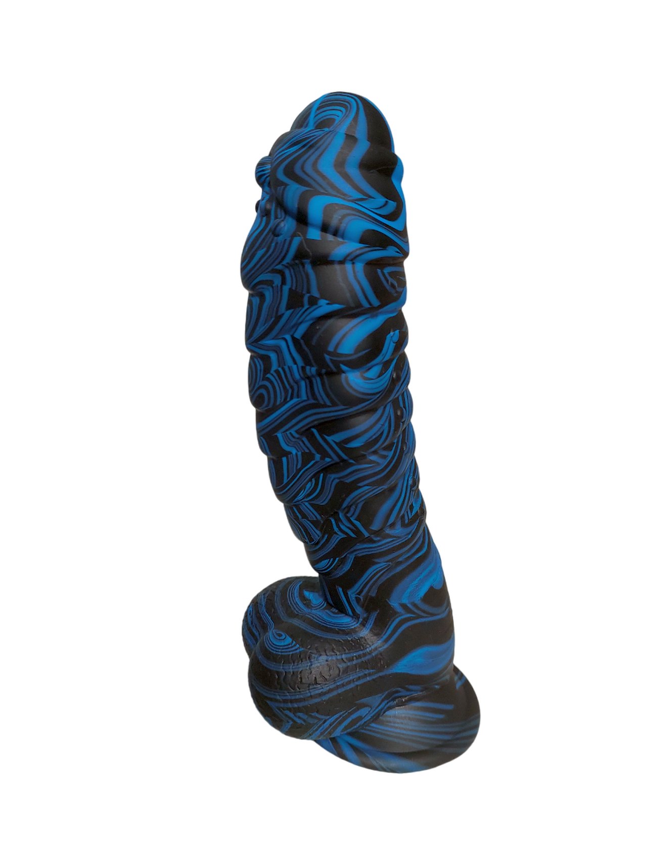 Dragon Fantasy Blue Silicone Dildo - XL