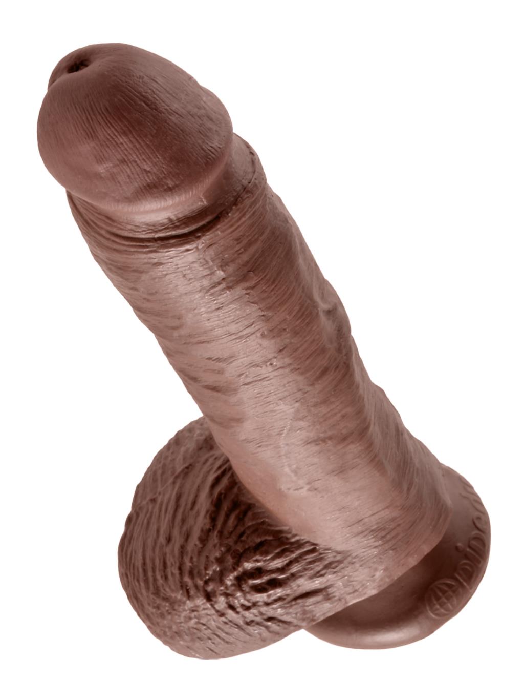 King Cock 8 Inch with Balls - Dark