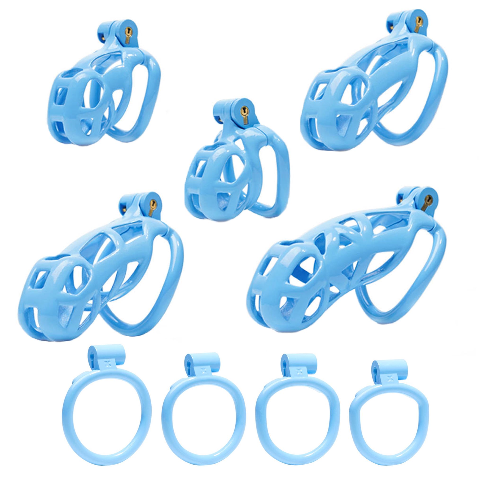 Blue Cobra Chastity Cage