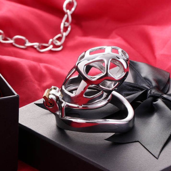 Stainless Steel Small Cobra Chastity Cage