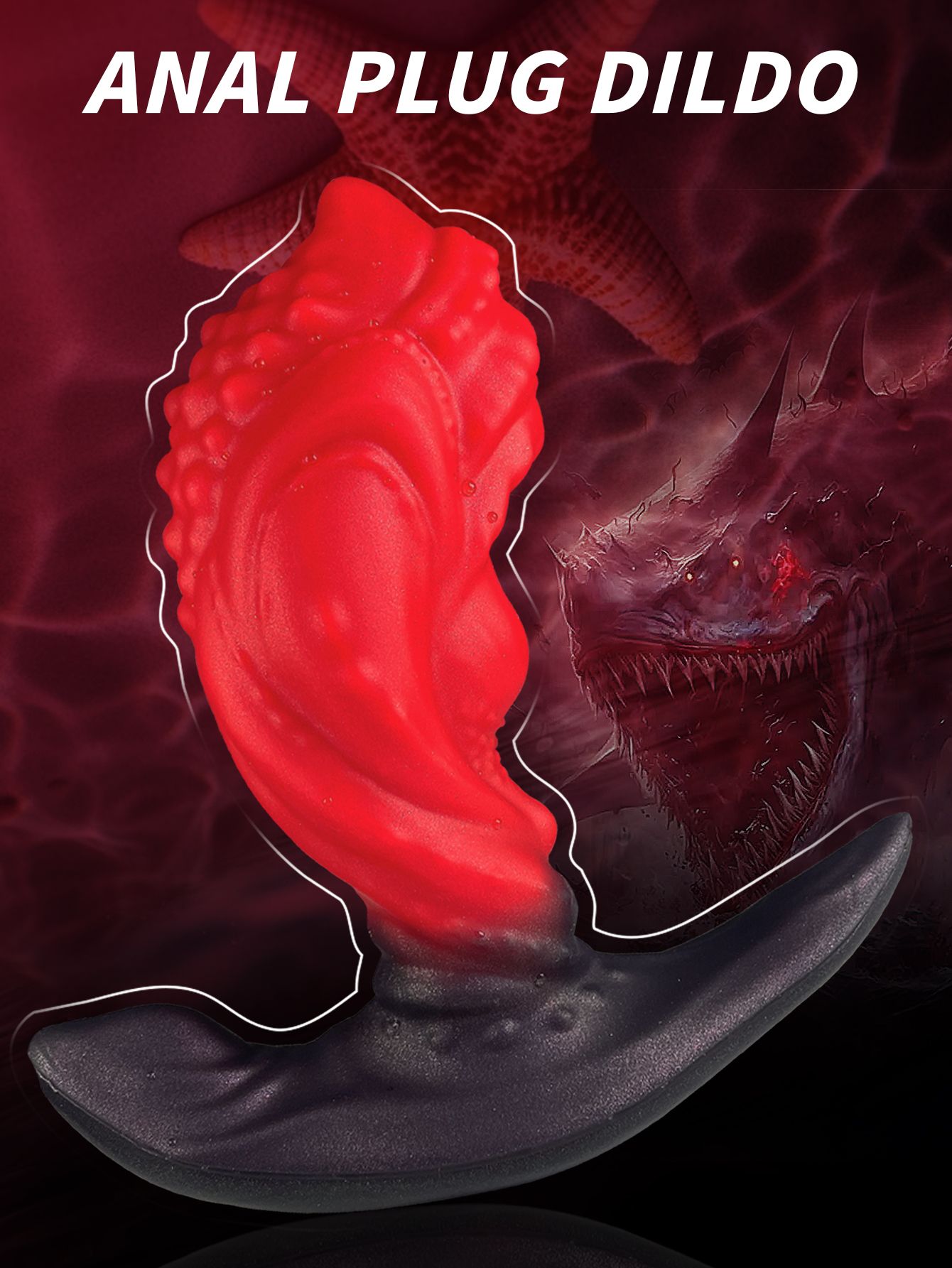 Dark Shark Fantasy Anal Dildo