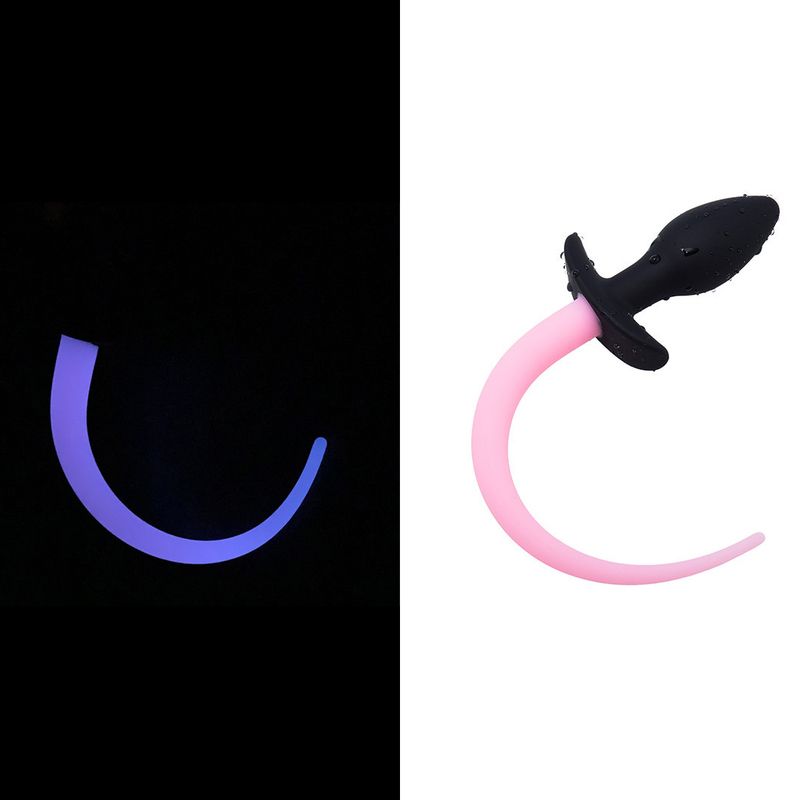 Glow in the Dark Puppy Tail Butt Plug