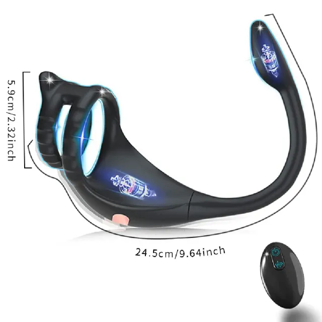 Scorpion Cockring Prostate Stimulator Remote Controlled Vibration
