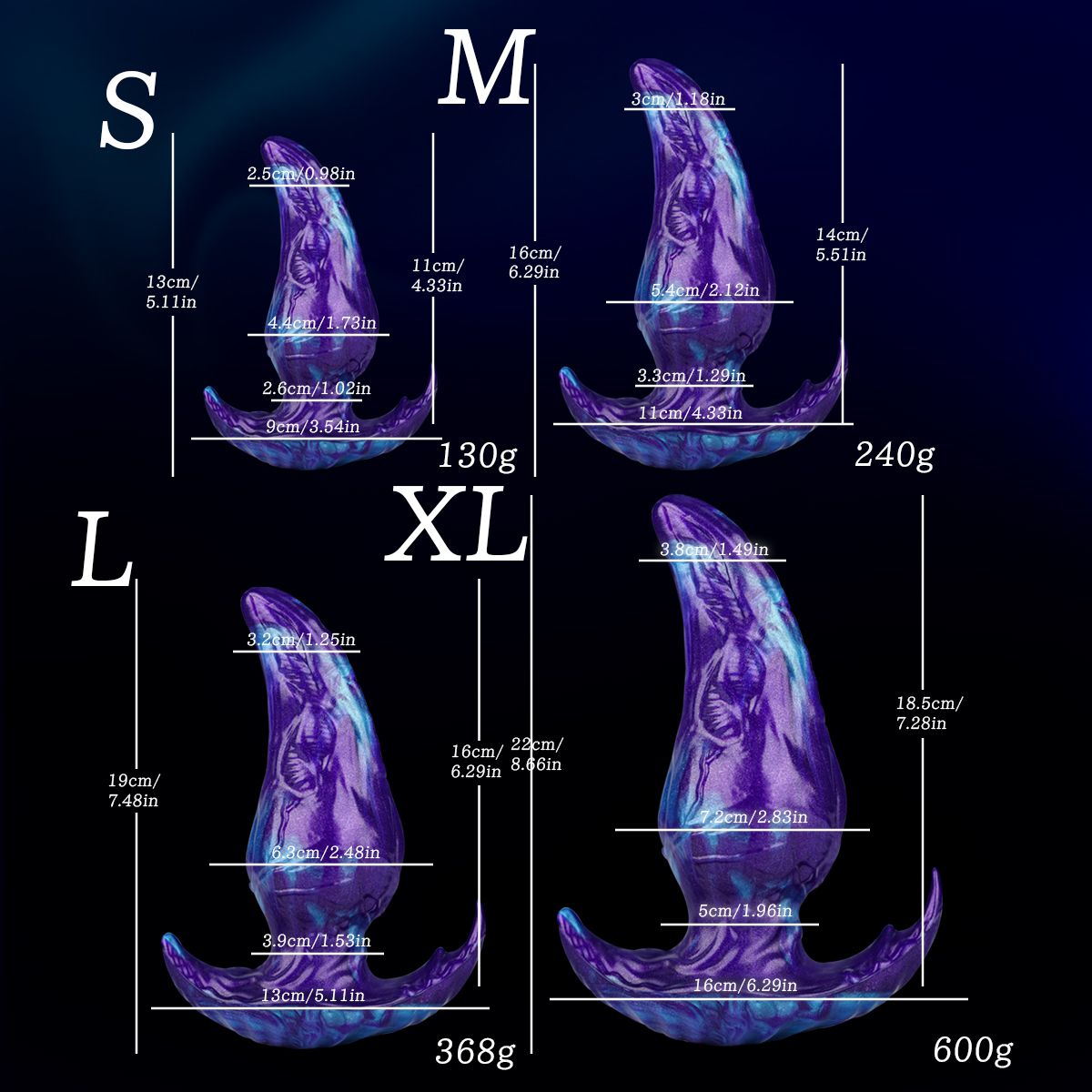 Mystic Aqua Monster Anal Dildo