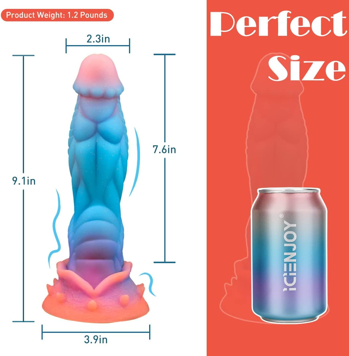 Illuminate Your Pleasure with the Luminous Fantasy Alien Dildo