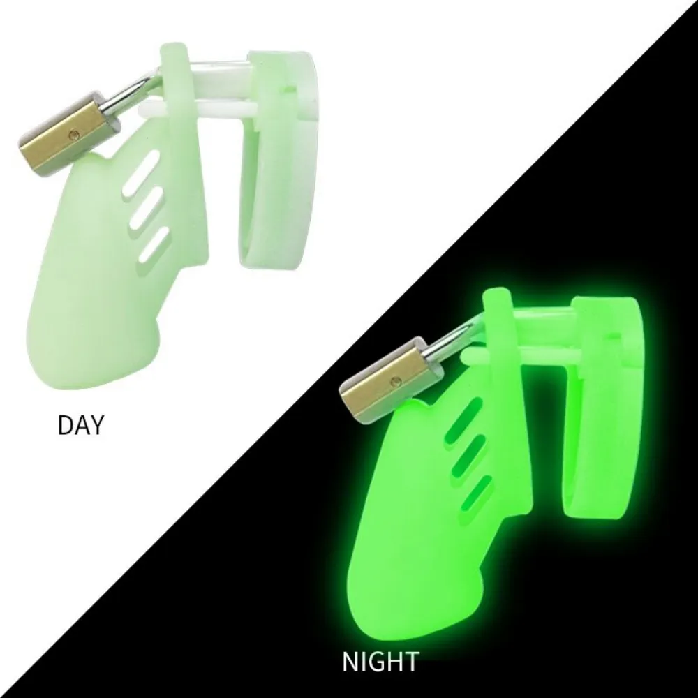 Silicone Glow-in-the-Dark Chastity Cage
