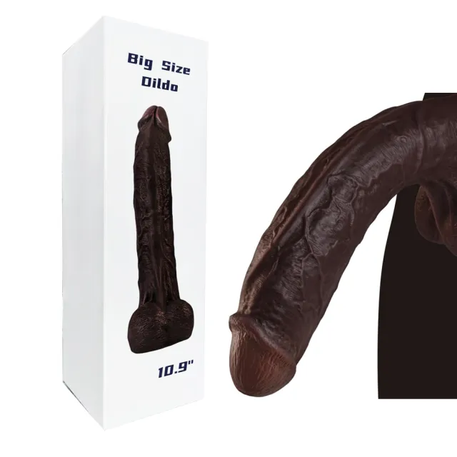 The Real One 10.9" Dildo - Black