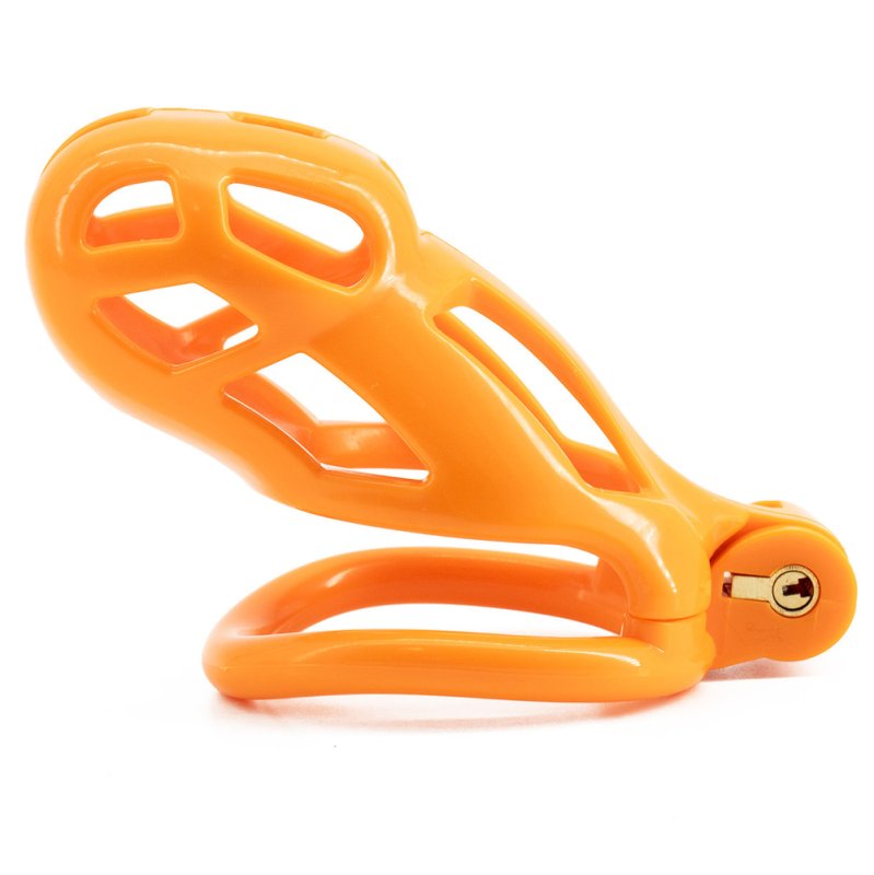 Orange Cobra Chastity Cage
